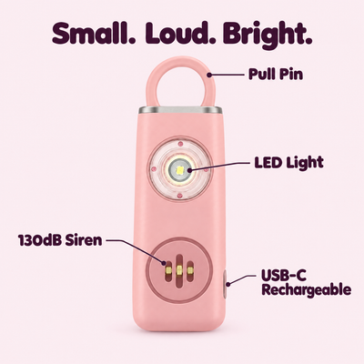 SafeShe Personal Safety Alarm Keychain